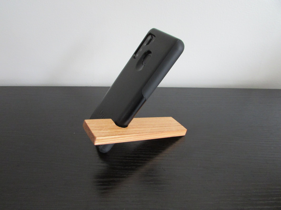 wood cell phone stand